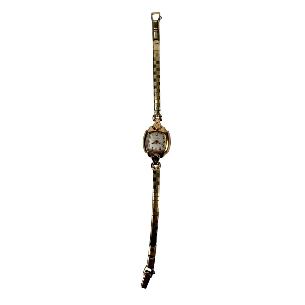 Vintage Caravelle 1966 M6 Gold Tone Manual Wind Women Cocktail Watch